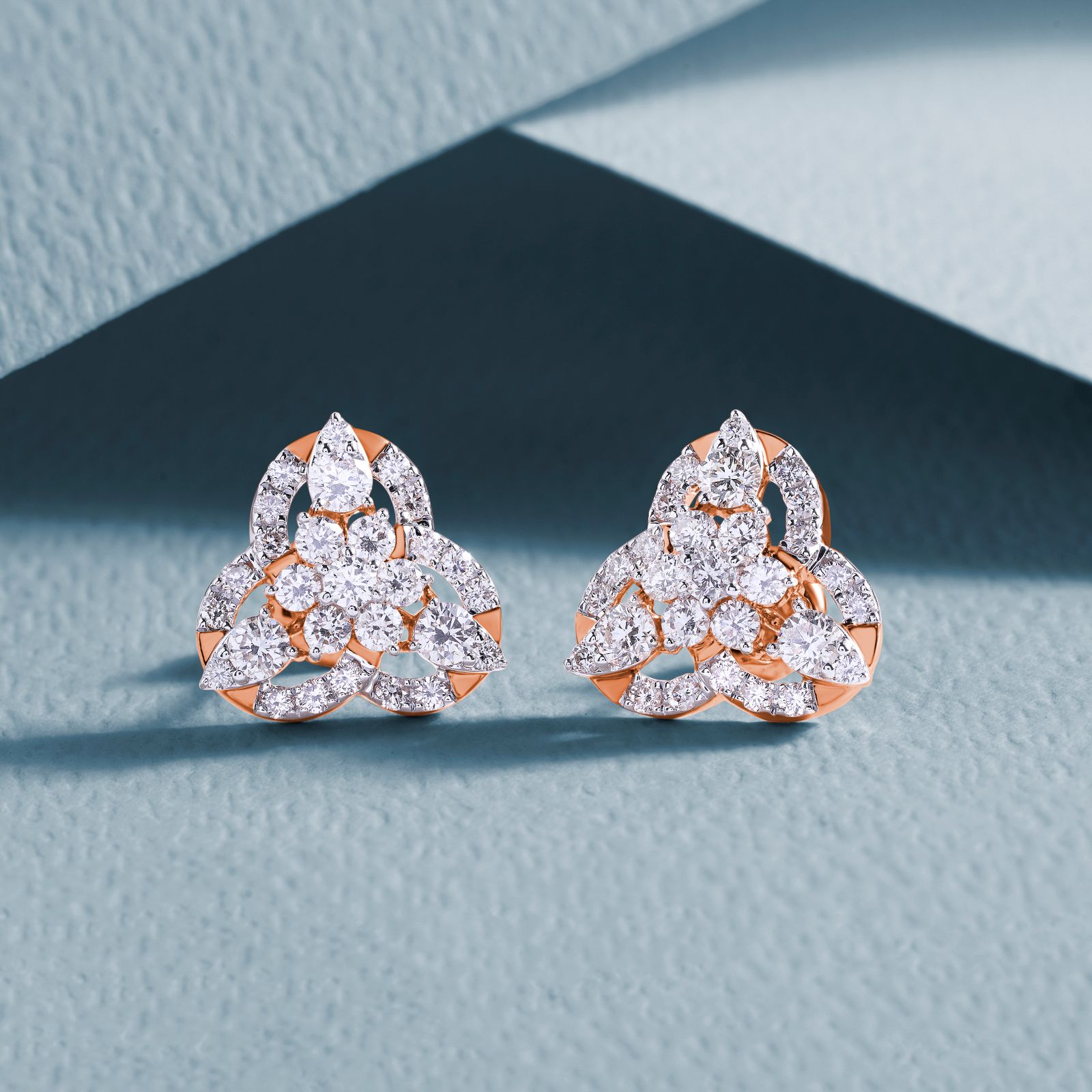 Intricate diamond earrings